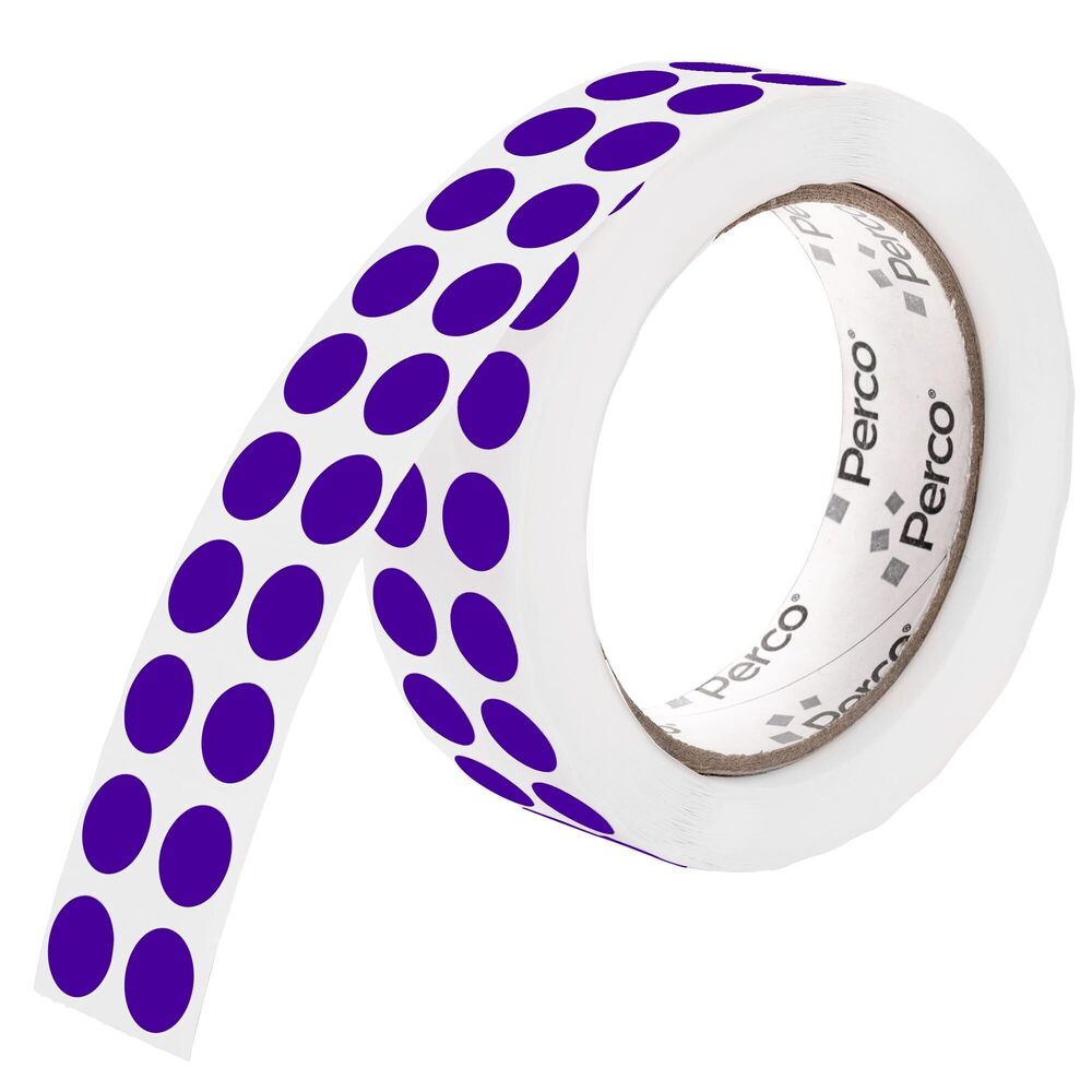 3406 Purple 1/2-Inch Round Circle Dot Sticker Labels with Permanent